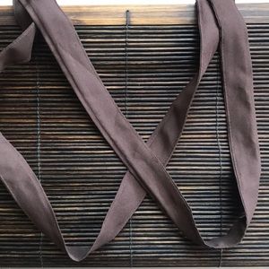 Dark Wood Rectangular Purse